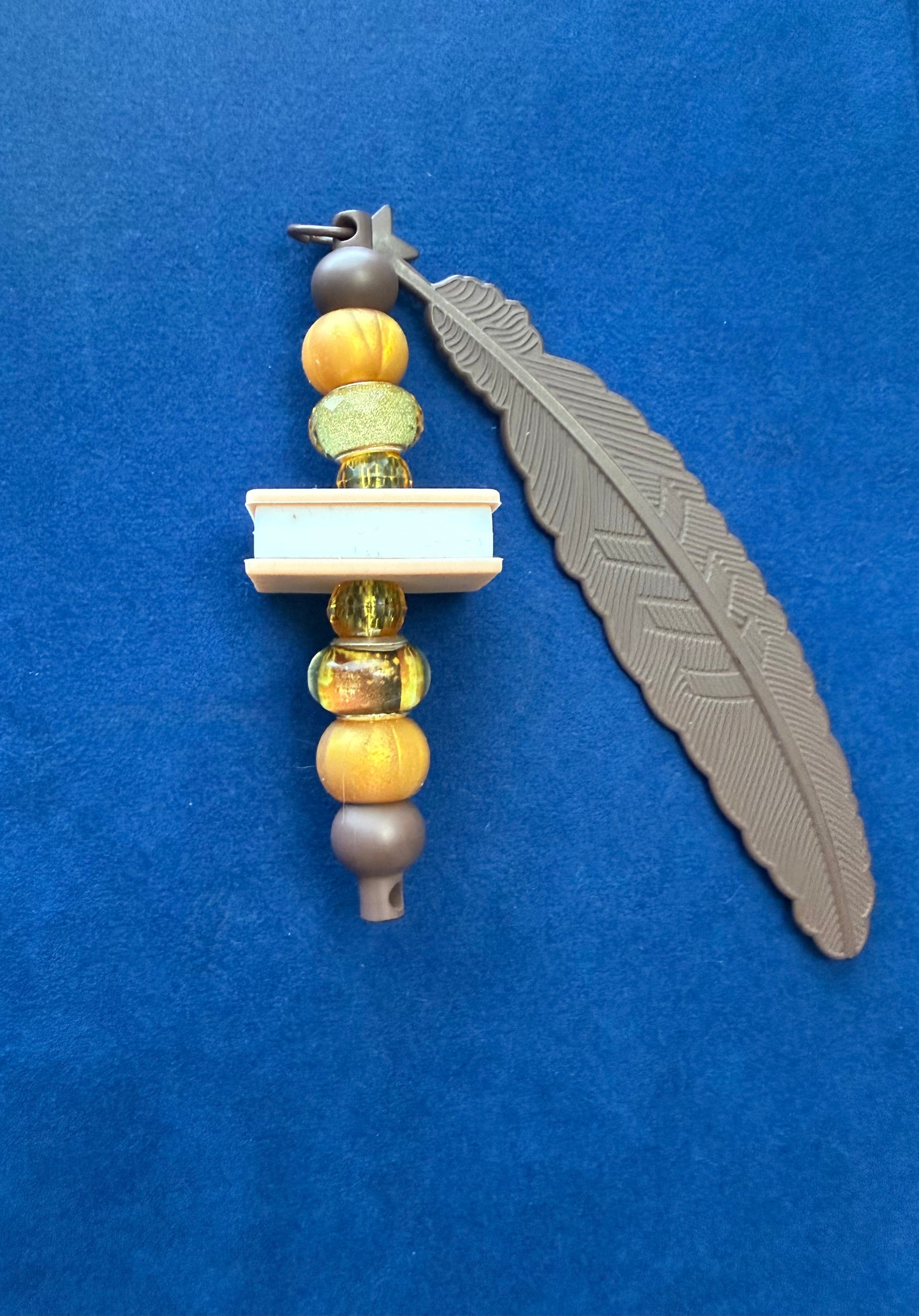 Gold Book Feather Bookmark