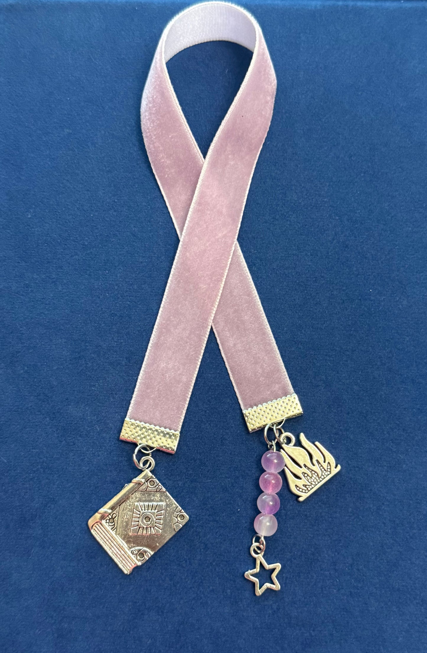 "Starstorm" velvet ribbon bookmark