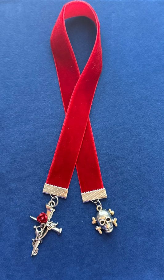 "Aed" Velvet Ribbon bookmark