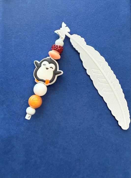 Penguin Feather Bookmark