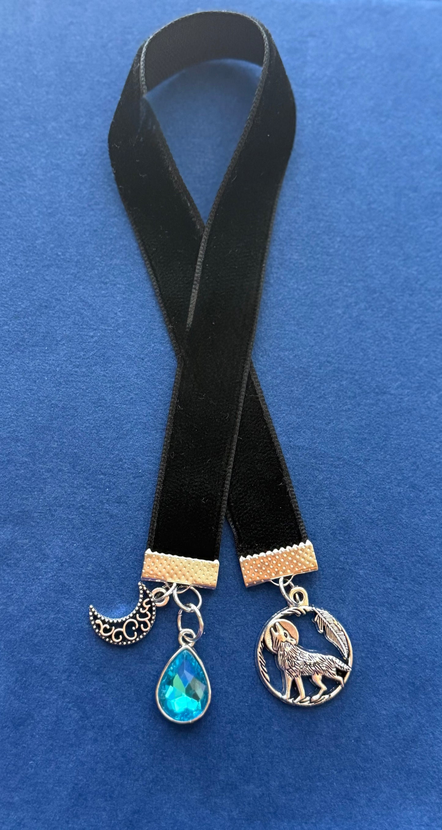 Tears of Silver Shadows Velvet Bookmark
