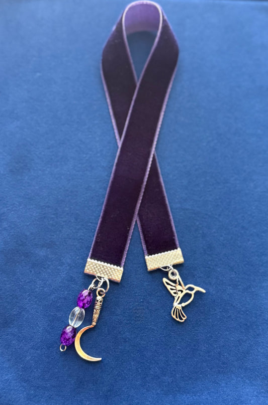 Shadow & Brimstone Velvet Bookmark