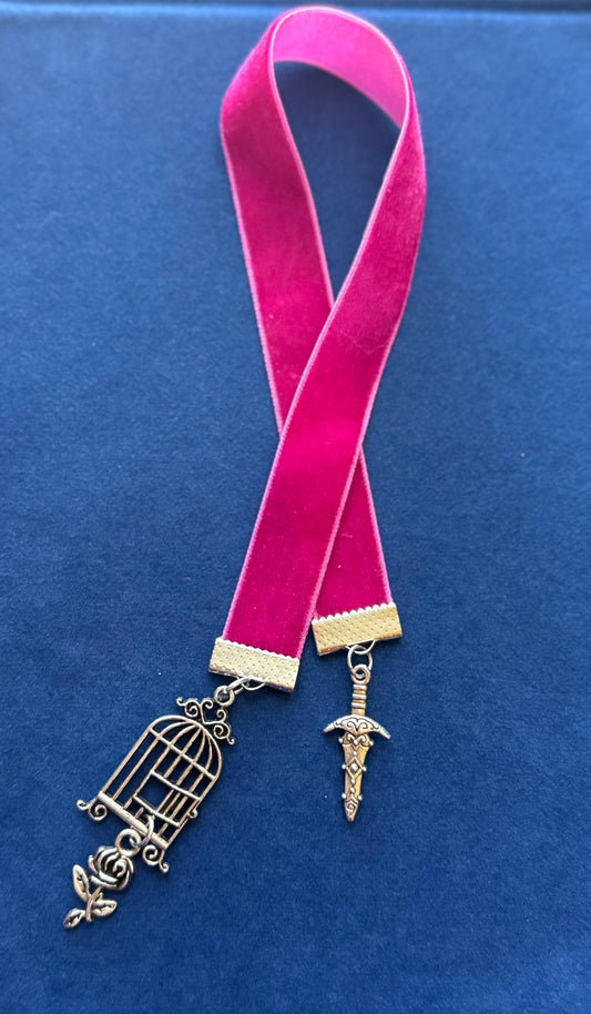 "Maeve" Velvet Ribbon bookmark