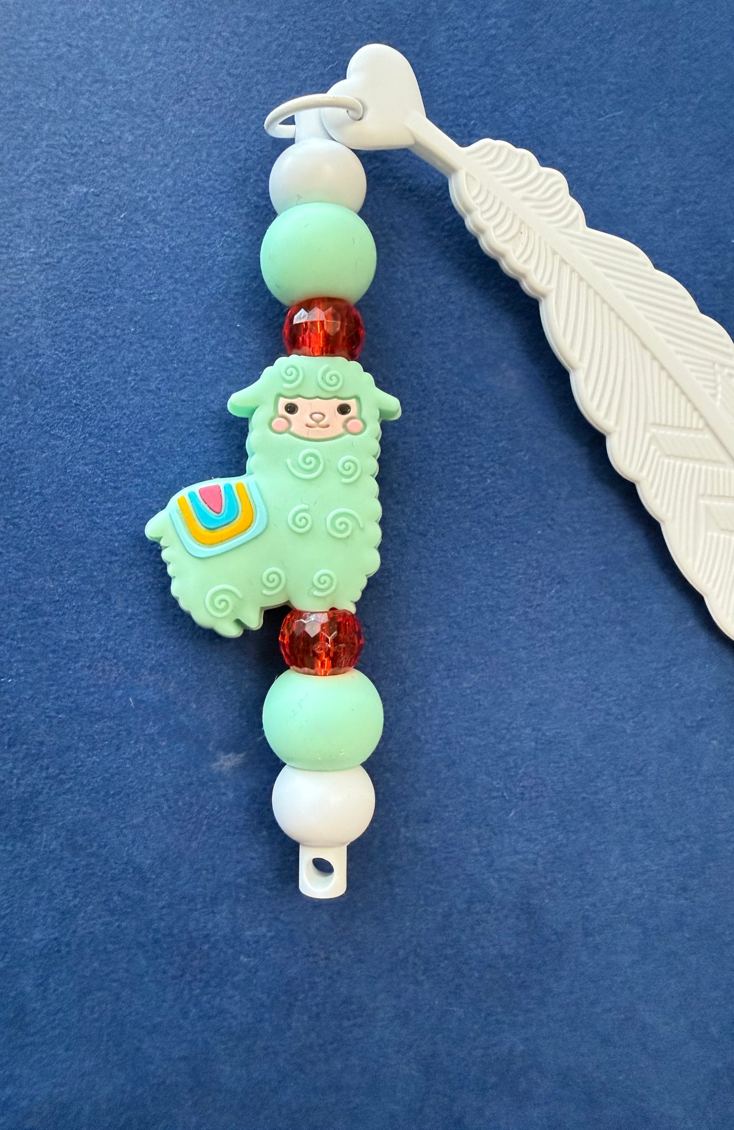 Llama Feather Bookmark