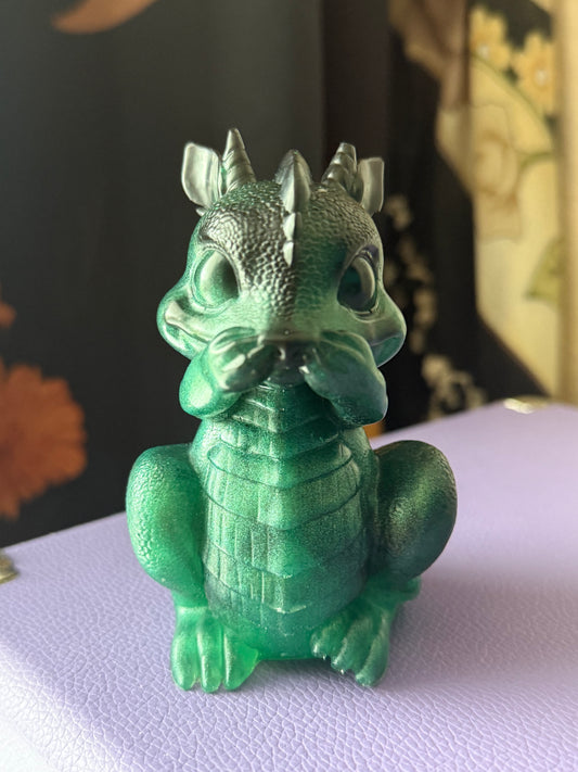 Speak No Evil Dragon Statue